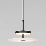 Светодиодный подвесной светильник черный с мраморным рассеивателем варинант исполнения - 2 | Loft Concept в Красноярске