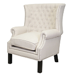 Кресло Charlie Armchair beige flax варинант исполнения - 3 | Loft Concept в Красноярске