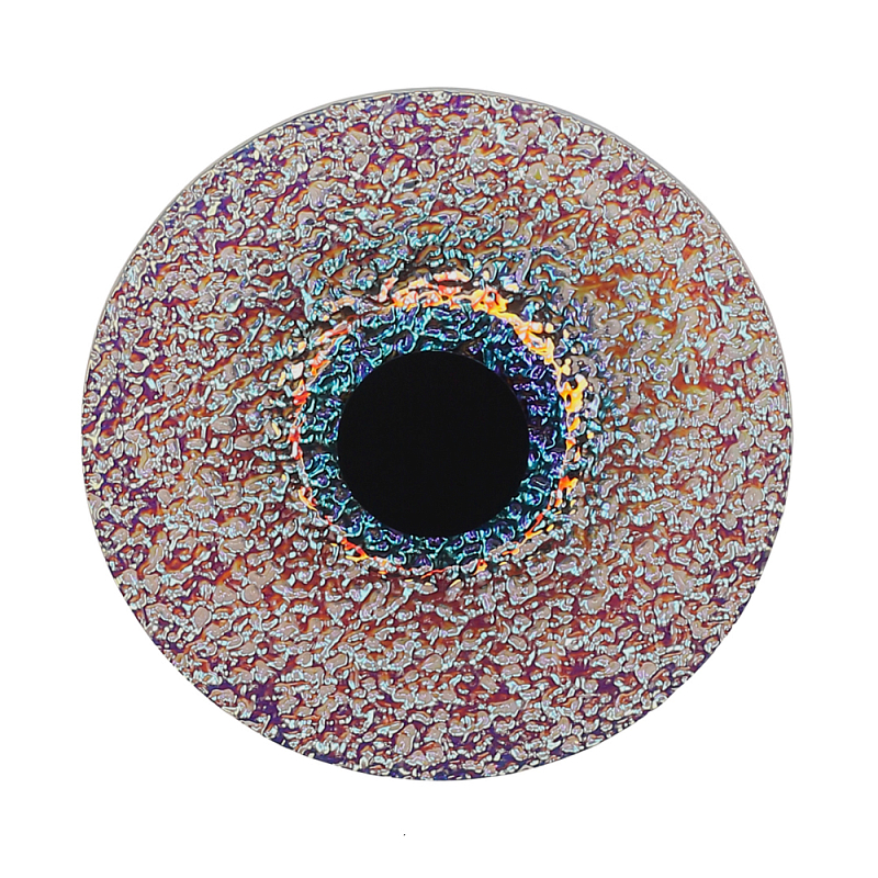 Бра круглое стеклянное с морозным эффектом Heterochromia Мульти Черный в Красноярске | Loft Concept 