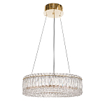 Люстра подвесная круглая из прозрачного хрусталя с золотым корпусом Selfsufficient варинант исполнения - 3 | Loft Concept в Красноярске