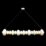 Подвесной светильник светодиодный горизонтальный в виде ожерелья из пастельных сфер Pastel Lunaria Horizon  варинант исполнения - 1 | Loft Concept в Красноярске