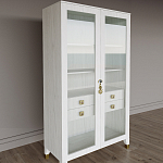 Дизайнерский шкаф витрина Elsa Dreams White с 4-мя ящиками варинант исполнения - 3 | Loft Concept в Красноярске