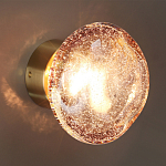 Бра с круглым плафоном из прозрачного стекла с пузырьками воздуха Effervia  варинант исполнения - 5 | Loft Concept в Красноярске