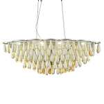 Люстра с подвесками в форме капель на серебристом каркасе Raindrop варинант исполнения - 2 | Loft Concept в Красноярске