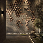 Гипсовая 3D панель с принтографией PM-41 варинант исполнения - 3 | Loft Concept в Красноярске