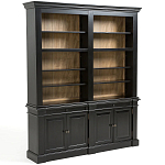 Витрина из массива сосны Sterling Showcase Black варинант исполнения - 4 | Loft Concept в Красноярске