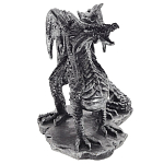 Декоративная статуэтка Дракон Dragon Black Silver Statuette варинант исполнения - 3 | Loft Concept в Красноярске
