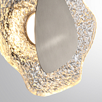 Бра с рельефным волнообразным стеклянным плафоном и вставкой из мрамора Liquid Stone варинант исполнения - 10 | Loft Concept в Красноярске