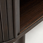 Буфет тёмно-коричневого цвета из ясеневого шпона с 2-мя раздвижными дверями Toinette варинант исполнения - 4 | Loft Concept в Красноярске