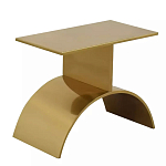 Дизайнерский журнальный стол золотой на полукруглом основании Wecaben варинант исполнения - 1 | Loft Concept в Красноярске