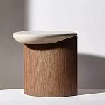 Дизайнерский журнальный стол полукруглой формы Pokun варинант исполнения - 2 | Loft Concept в Красноярске