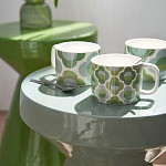 Приставной стол из керамики Manufacto Green варинант исполнения - 5 | Loft Concept в Красноярске