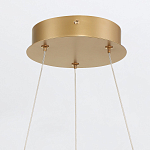 Люстра золотого цвета с 2-мя светодиодными кольцами Eurofase варинант исполнения - 4 | Loft Concept в Красноярске