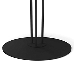 Стол журнальный круглый с бежевой столешницей из стекла Beige Marble варинант исполнения - 4 | Loft Concept в Красноярске