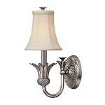 Бра с бежевым тканевым абажуром и декоративной чашей Hinkley варинант исполнения - 5 | Loft Concept в Красноярске