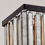 Люстра линейная прямоугольная с подвесками из натурального перламутра Nacre варинант исполнения - 3 | Loft Concept в Красноярске