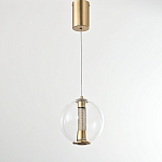 Подвесной светильник с плафоном в форме шара Inner Gleam Orb gold варинант исполнения - 5 | Loft Concept в Красноярске