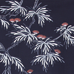 Обои ручная роспись Silk Tree Special Colourway on Empire Blue dyed silk варинант исполнения - 2 | Loft Concept в Красноярске