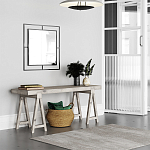 Настенное зеркало квадратной формы в черной металлической раме CORNER MIRROR BLACK варинант исполнения - 1 | Loft Concept в Красноярске