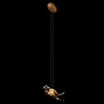 Подвесной светильник с прозрачной стеклянной птичкой Serip Voa варинант исполнения - 5 | Loft Concept в Красноярске