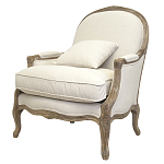 Кресло Ava Classical Armchair beige flax варинант исполнения - 3 | Loft Concept в Красноярске