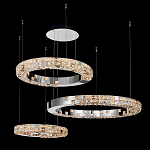 Люстра из 3-х колец с мозаичным хрустальным оформлением Sparks of Crystal варинант исполнения - 3 | Loft Concept в Красноярске