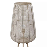 Торшер с плетеным металлическим плафоном Wicker Iron Lamp варинант исполнения - 1 | Loft Concept в Красноярске