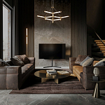 Люстра с геометрической конструкцией из вытянутых цилиндрических плафонов Hex Scaffold  варинант исполнения - 13 | Loft Concept в Красноярске