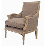 Кресло William Classical Armchair brown flax варинант исполнения - 3 | Loft Concept в Красноярске