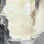 Встраиваемый в стену гипсовый светильник под покраску с эффектом разрушенной стены Antiquity Athena варинант исполнения - 7 | Loft Concept в Красноярске