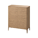 Шкаф низкий с 4-мя дверцами из массива дуба Type oak варинант исполнения - 1 | Loft Concept в Красноярске