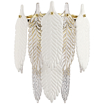 Бра с декором из рельефного стекла в виде перьев Abelia Feather Wall Lamp варинант исполнения - 1 | Loft Concept в Красноярске