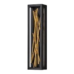 Бра в прямоугольной черной рамке с декором в виде ветвей в золотой отделке Hinkley варинант исполнения - 1 | Loft Concept в Красноярске