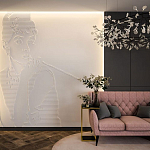 Барельеф AUDREY HEPBURN варинант исполнения - 1 | Loft Concept в Красноярске