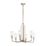  Люстра с прозрачными рифлеными цилиндрическими плафонами Kichler варинант исполнения - 22 | Loft Concept в Красноярске