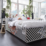 Дизайнерская кровать с системой хранения варинант исполнения - 1 | Loft Concept в Красноярске