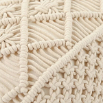 Чехол на подушку с макраме бежевого цвета Macrame варинант исполнения - 2 | Loft Concept в Красноярске