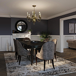 Люстра цвета латунь с 6-ю лампами в форме свечей в классическом стиле Hinkley варинант исполнения - 8 | Loft Concept в Красноярске