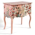 Комод розовый с росписью Цветы L.XV CHEST OF DRAWERS Flowers варинант исполнения - 2 | Loft Concept в Красноярске