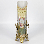 Фарфоровая ваза с бронзовыми элементами Eden Garden варинант исполнения - 6 | Loft Concept в Красноярске