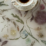 Круглый журнальный столик со столешницей из эпоксидной смолы Epoxy Resin Flowers Coffee Table варинант исполнения - 11 | Loft Concept в Красноярске