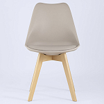 Стул с основой из пластика и мягким сиденьем Arvika Beige варинант исполнения - 3 | Loft Concept в Красноярске