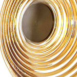 Бра с рельефным круглым плафоном янтарного цвета Savio Glass Disc Light варинант исполнения - 4 | Loft Concept в Красноярске