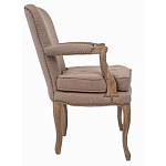 Кресло Aubrey Classical Armchair brown flax варинант исполнения - 1 | Loft Concept в Красноярске