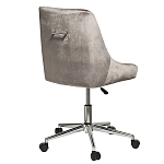 Кресло офисное с обивкой из серого велюра Stylish Velor Office Chair варинант исполнения - 1 | Loft Concept в Красноярске