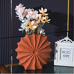 Ваза керамическая в виде круглой терракотовой морской раковины Galapagos варинант исполнения - 3 | Loft Concept в Красноярске