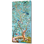 Постер на холсте в стиле шинуазри Chinoiserie Bridge in the garden Poster варинант исполнения - 1 | Loft Concept в Красноярске