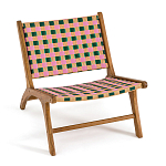 Кресло низкое из массива тика Barbados варинант исполнения - 2 | Loft Concept в Красноярске