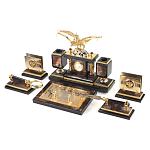 Настольный письменный набор из яшмы и долерита с декором Двуглавый орел Manager Organizer варинант исполнения - 2 | Loft Concept в Красноярске