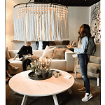 Люстра белая плетеная с кисточками Boho Tassel Chandelier варинант исполнения - 2 | Loft Concept в Красноярске